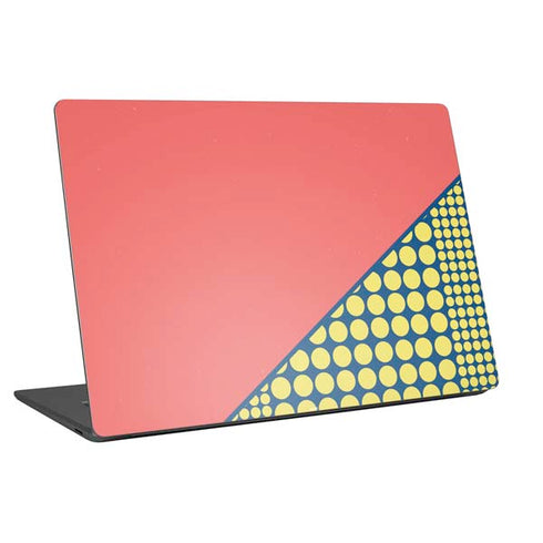 Coral Diagonal Split Universal Laptop 12in (9.8 x 6.8in) Skin